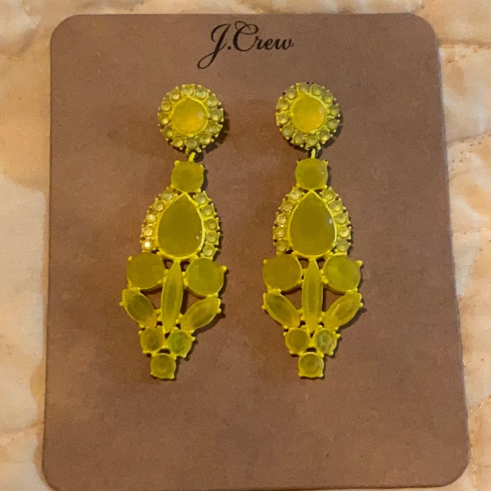 J Crew Fiery Crystal earrings - Picture 1 of 4